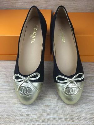 CHANEL Shallow mouth flat shoes Women--151